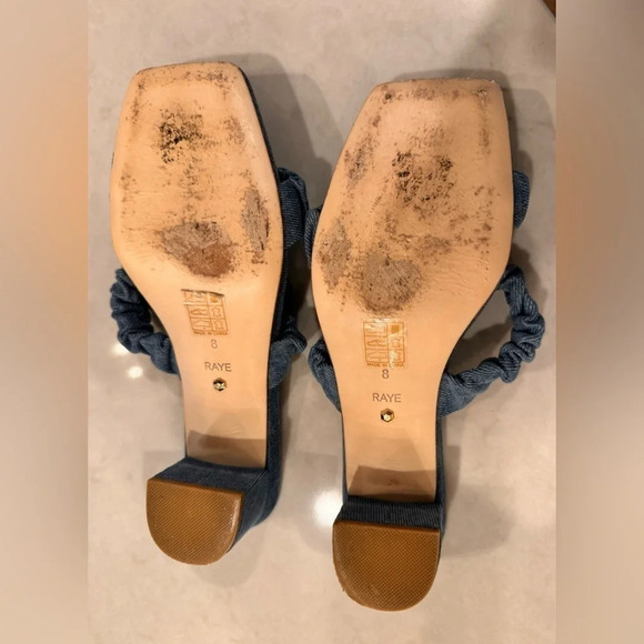 RAYE Women’s Blue Denim Posh Sandal Size 8 - Picture 9 of 14